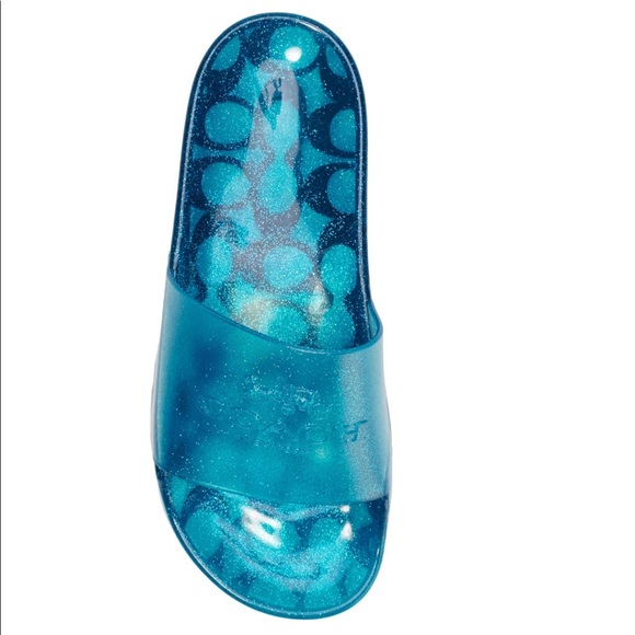 NEW Coach Waterproof Rubber Slides - Picture 7 of 10